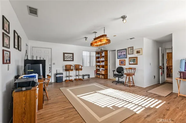 a room with furniture and a window