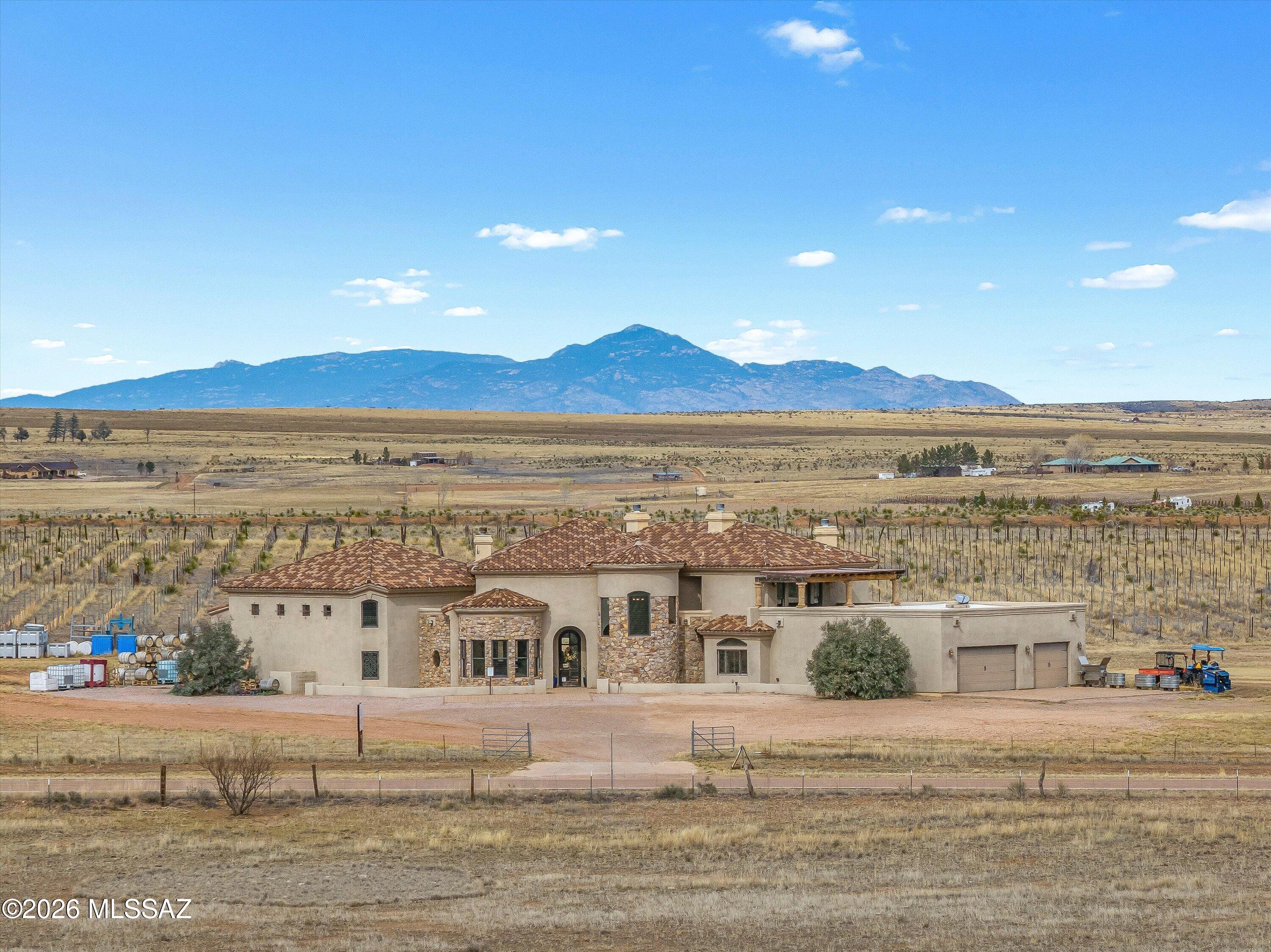 370 Elgin Road Elgin, AZ 85611 - Photo 42 of 46 57-Aerial Front