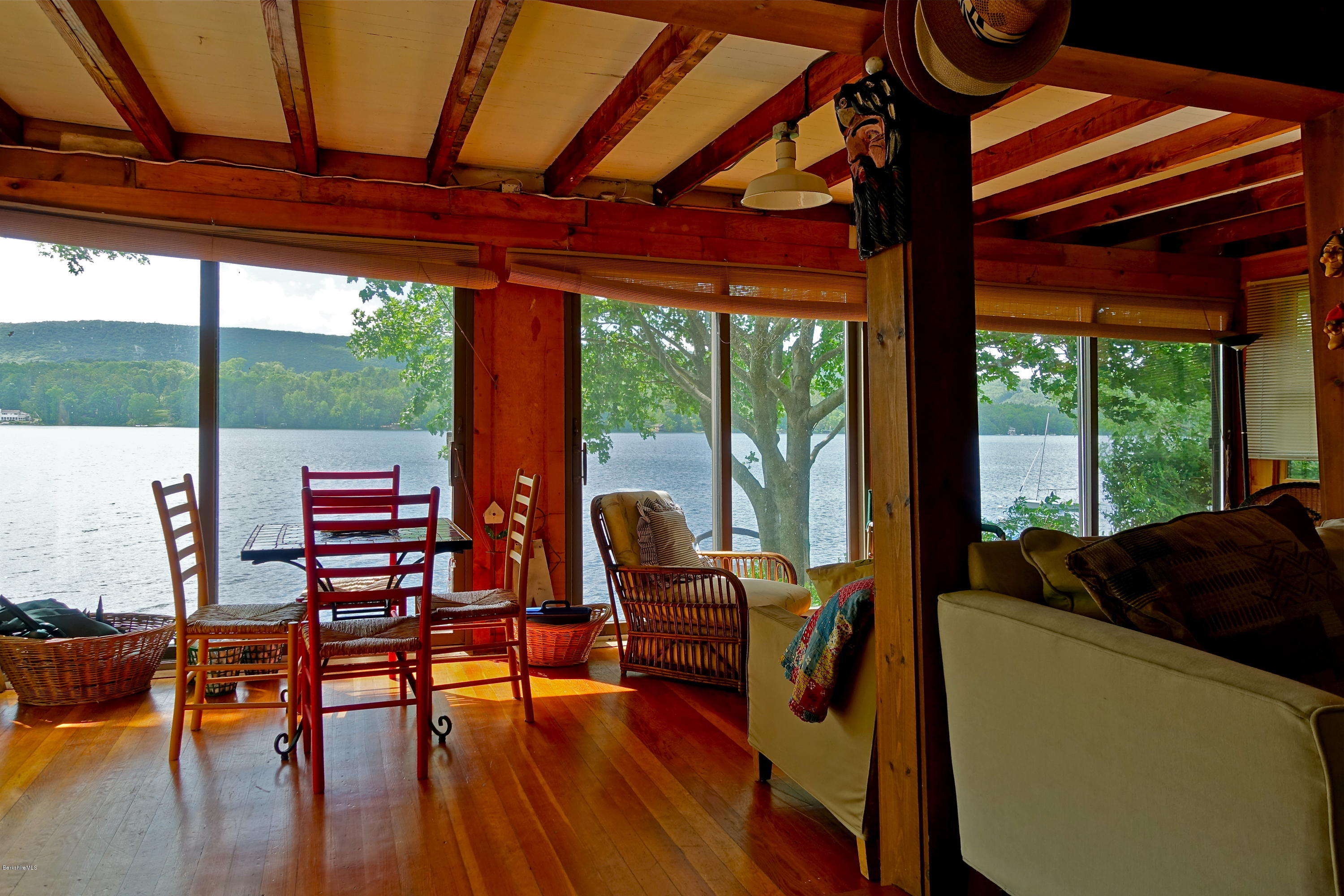 20 Mahkeenac Shores Road Stockbridge, MA 01262 - Photo 5 of 17 Dining to Lake