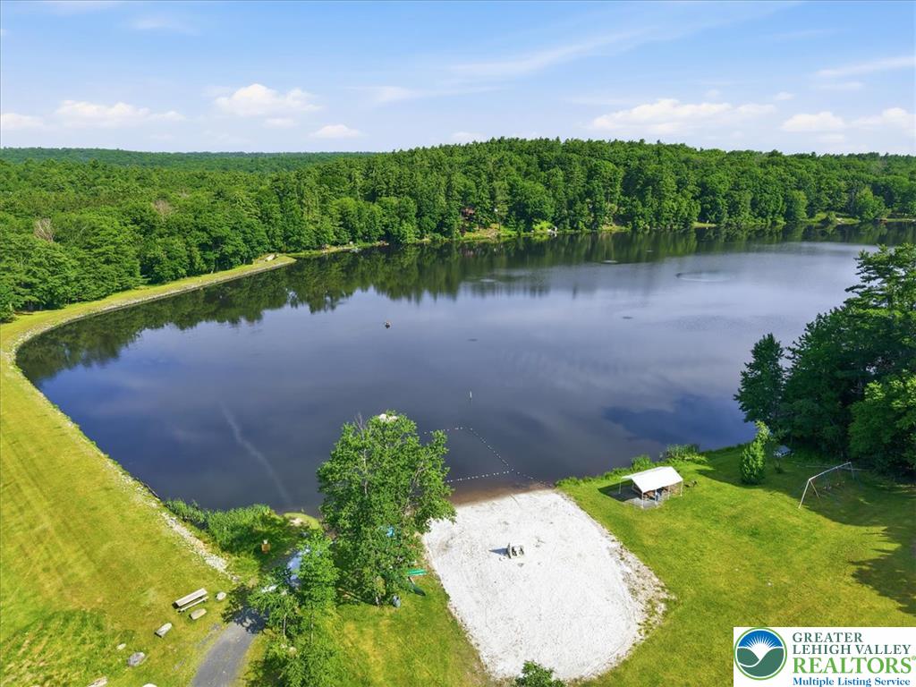 128 Chestnut Street Dingmans Ferry, PA 18328 - Photo 35 of 43 A tranquil lakefront setting offers an idyllic escape surrounded by verdant forests and clear waters.