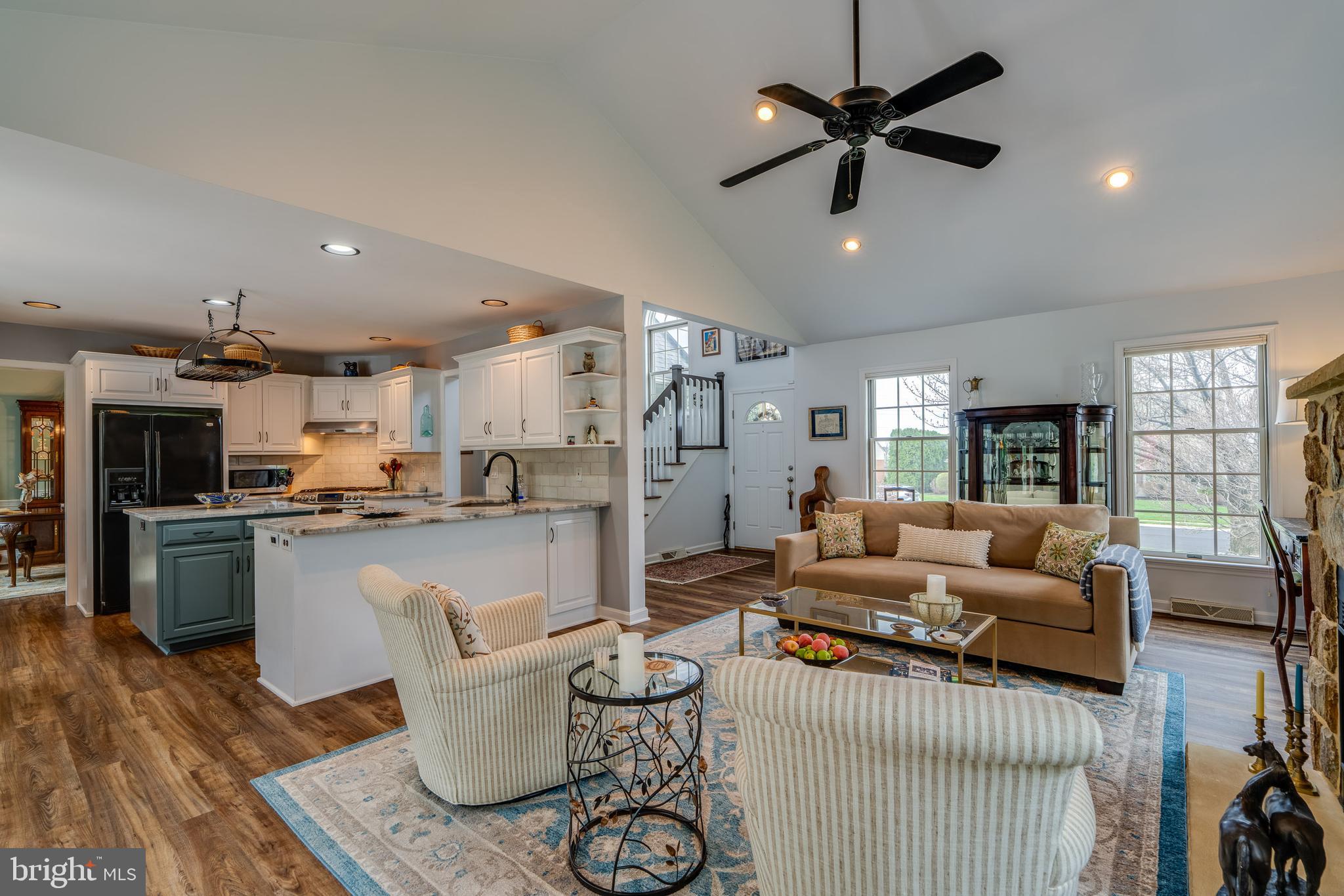 318 Portland Place Lititz, PA 17543 - Photo 16 of 39 a living room with furniture and kitchen view