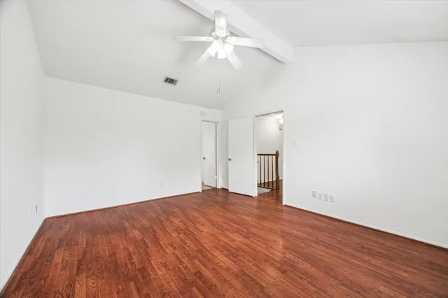 wooden floor in a room