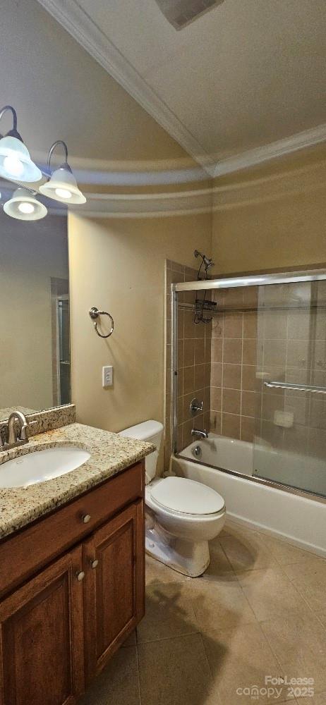 6926 Linkside Court Charlotte, NC 28277 - Photo 17 of 24 a bathroom with a granite countertop sink toilet and shower