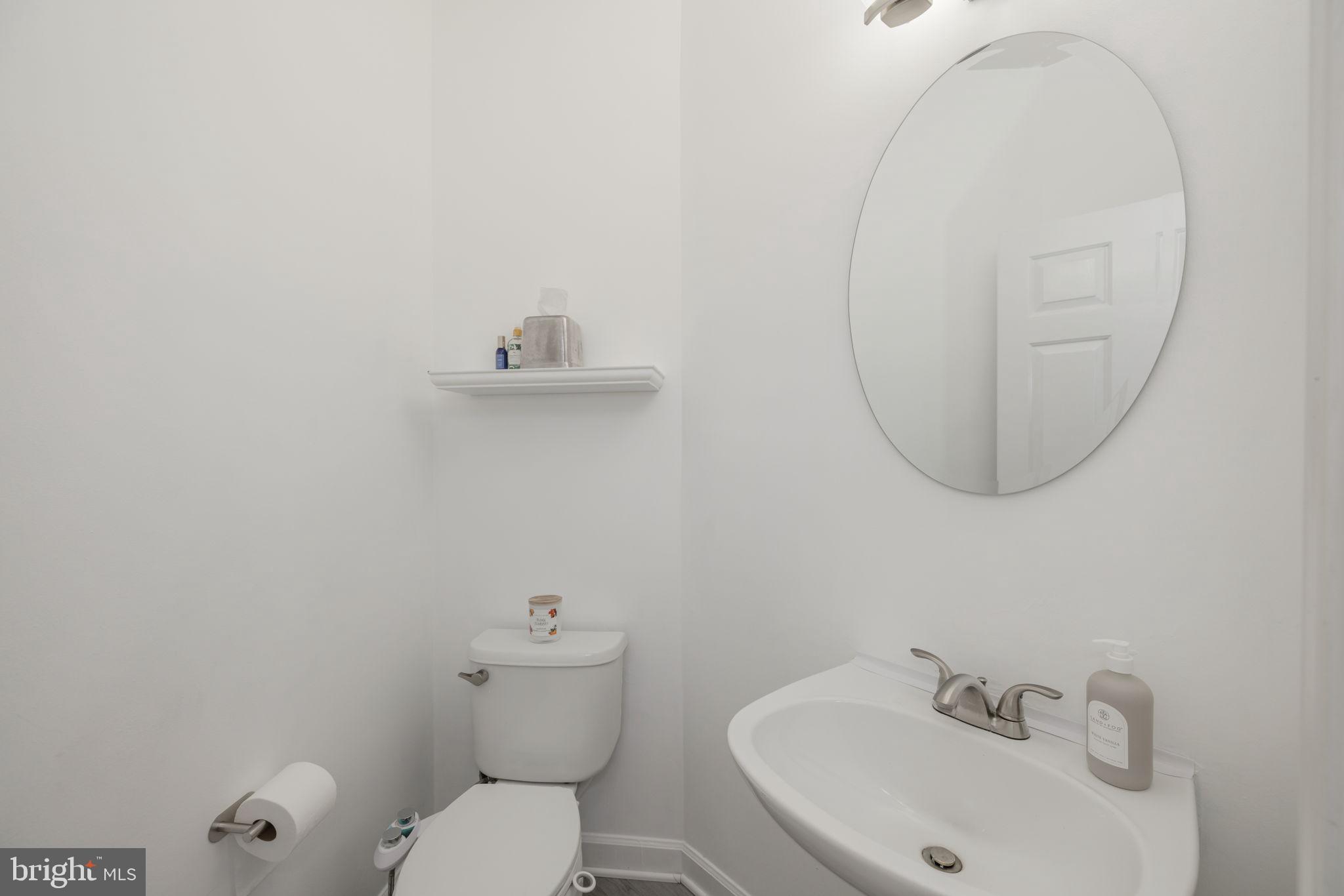 6337 Simmer Circle Springfield, VA 22150 - Photo 21 of 50 a bathroom with a sink a mirror and a toilet