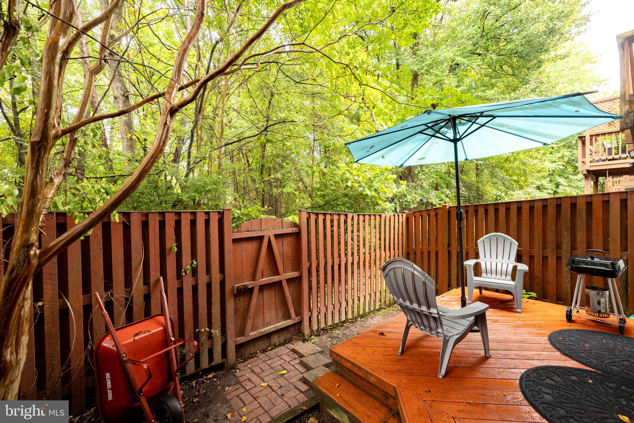 6337 Simmer Circle Springfield, VA 22150 - Photo 31 of 50 a backyard of a house with table and chairs