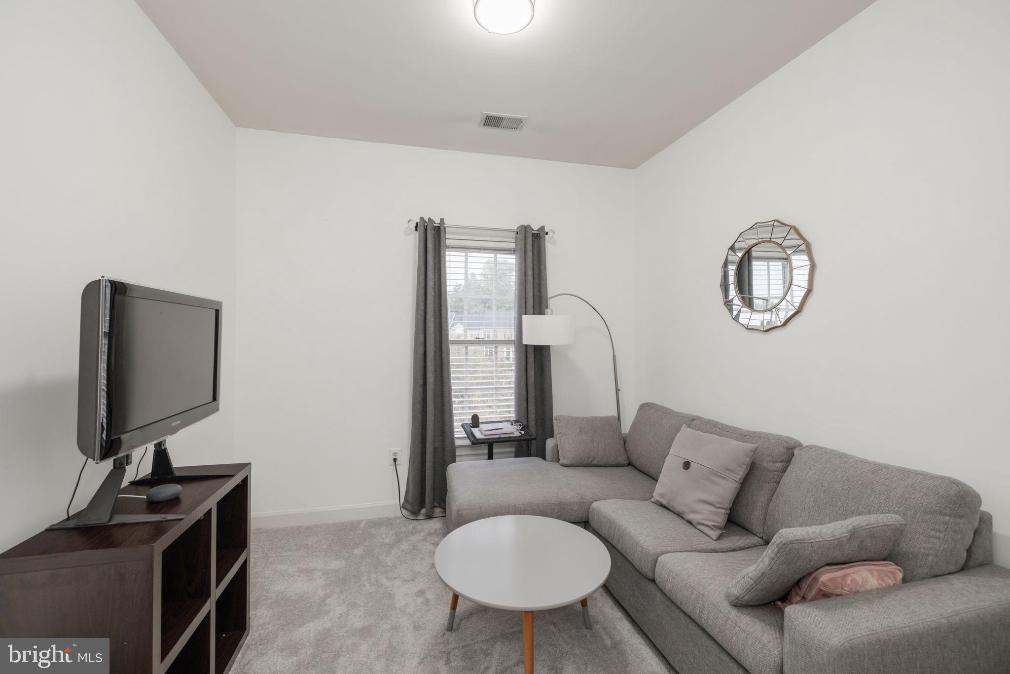 6337 Simmer Circle Springfield, VA 22150 - Photo 40 of 50 a living room with furniture a mirror and a lamp
