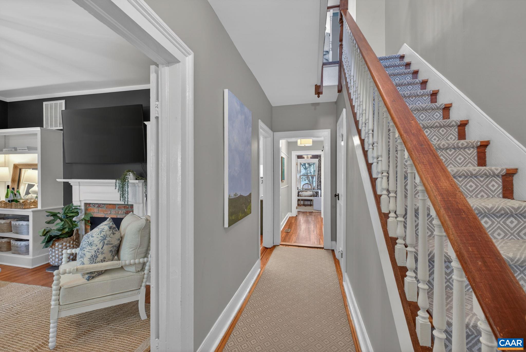623 Hinton Avenue Charlottesville, VA 22902 - Photo 5 of 35 a view of entryway and hall with wooden floor