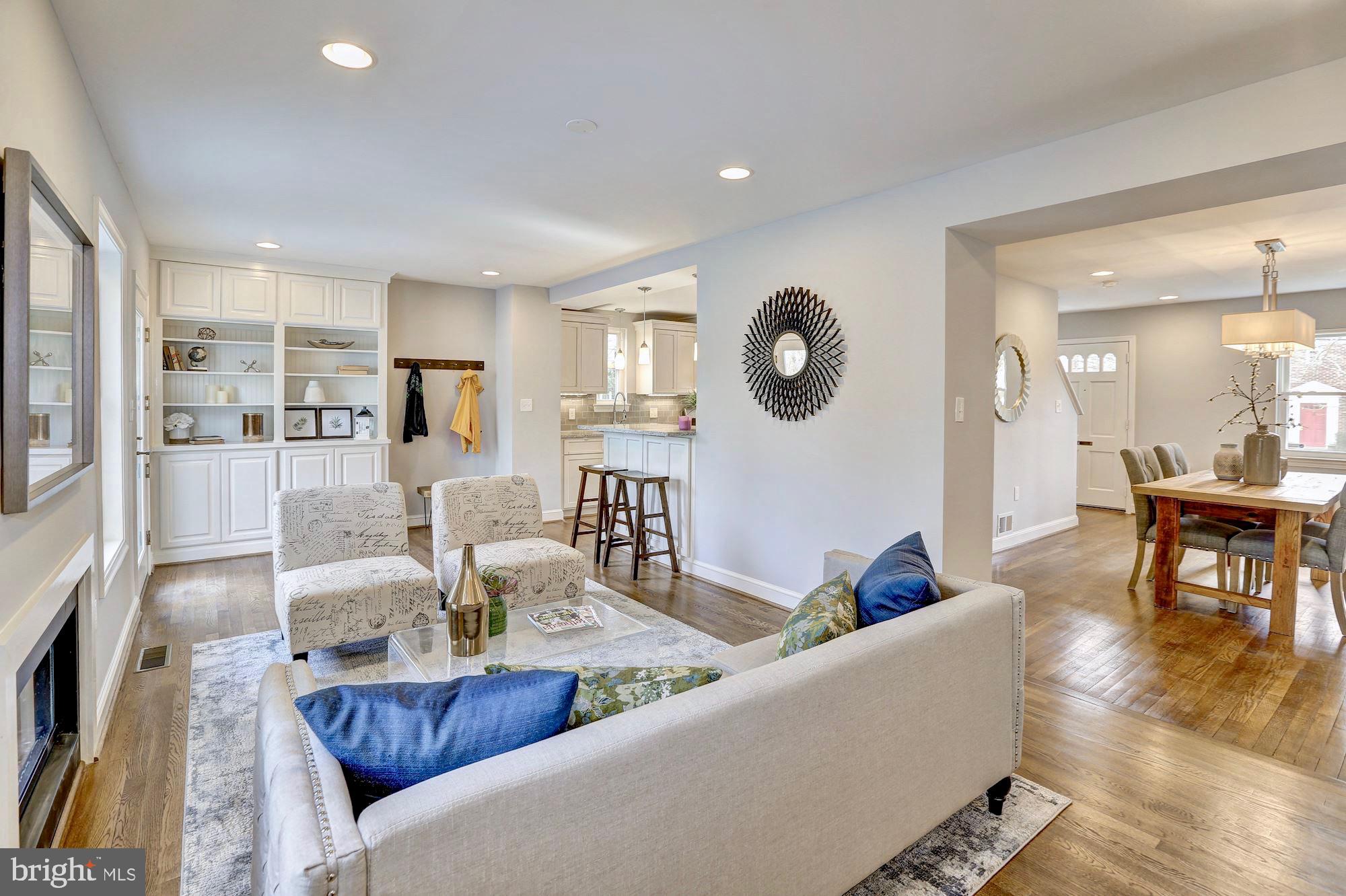 5324 Wakefield Road Bethesda, MD 20816 - Photo 14 of 40 Family room connects to all spaces.