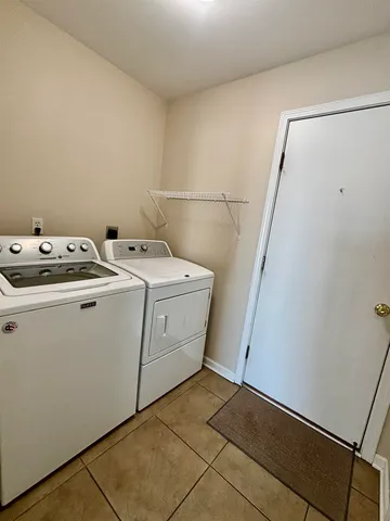 a view of a room with an empty space