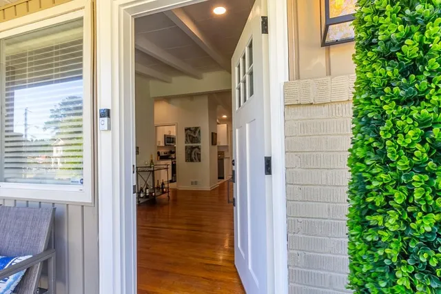 a view of dining room with furniture