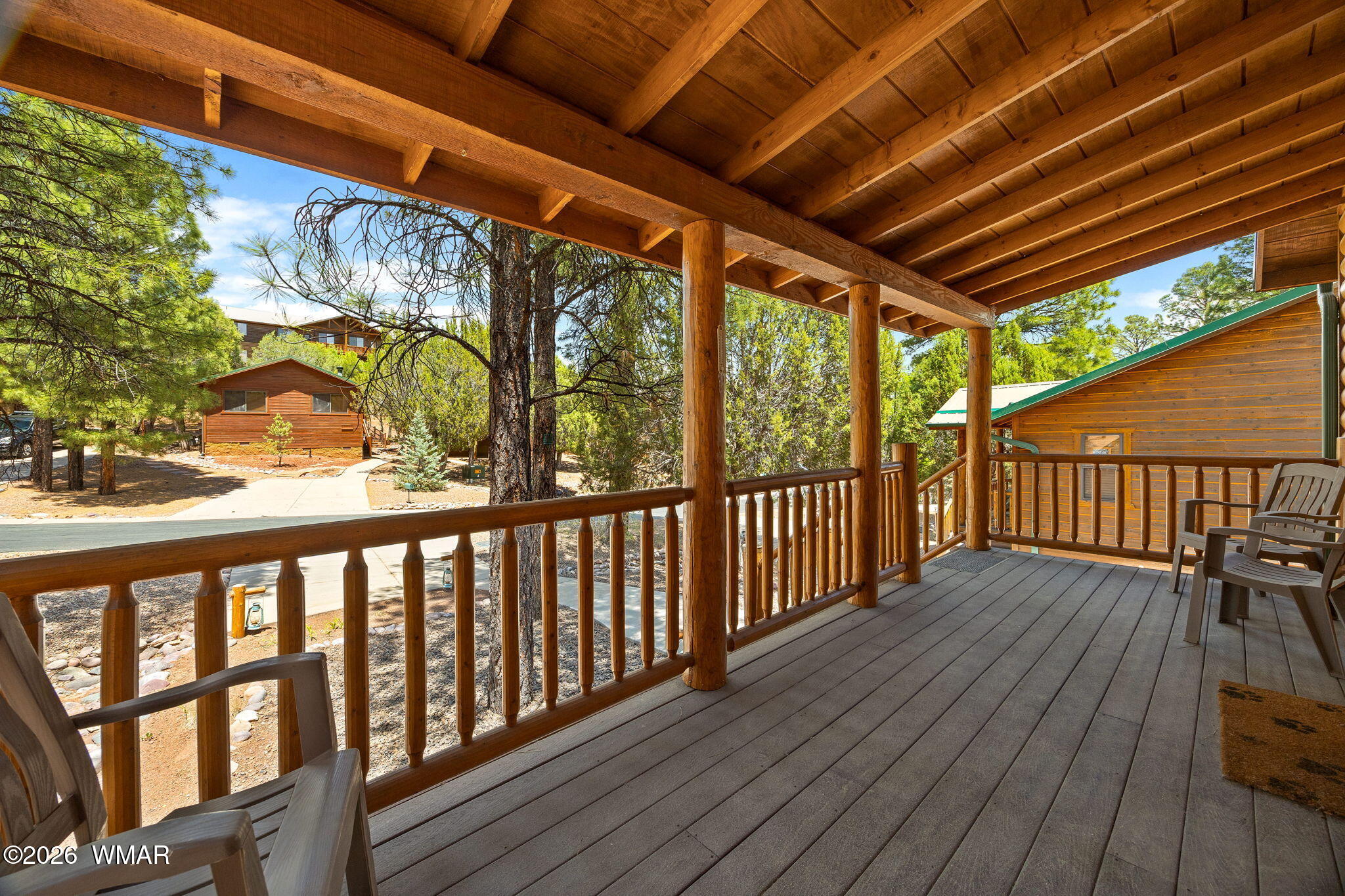 4801 West Cottage Loop Show Low, AZ 85901 - Photo 4 of 34 View from Covered Front Deck