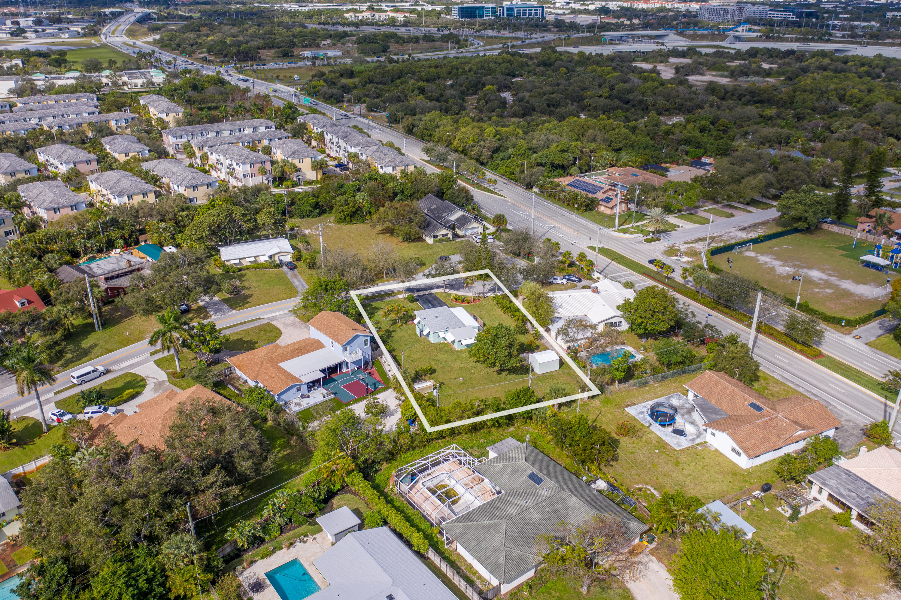 3940 Northwest 5th Avenue Boca Raton, FL 33431 - Photo 14 of 32 Aerial Lot View