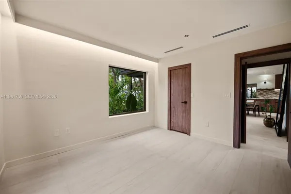 a view of an empty room