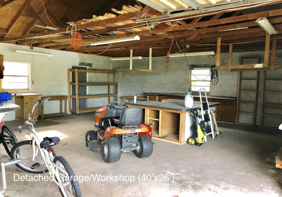 1734 Pinedale Road Edgewater, FL 32132 - Photo 30 of 37 Detached Garage Workshop 40'x26'