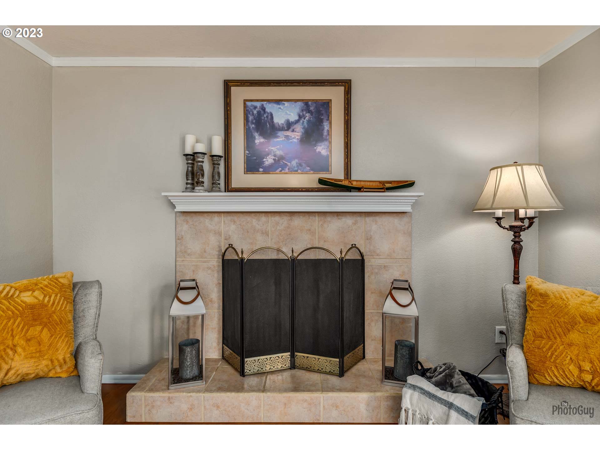 5621 C Street Springfield, OR 97478 - Photo 14 of 29 a living room with furniture and a fireplace