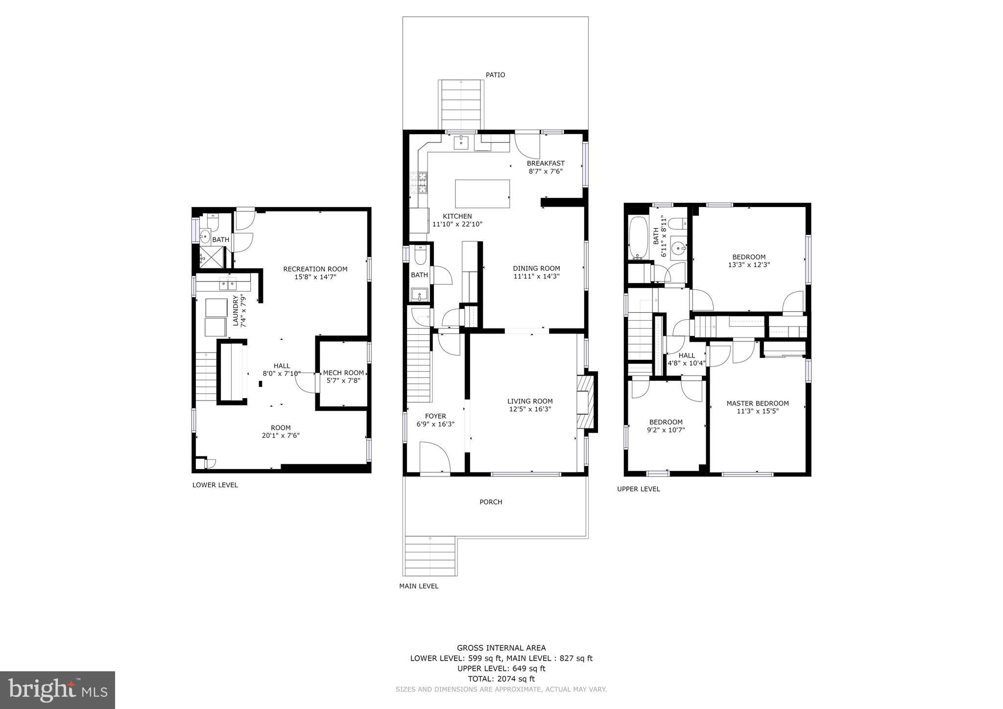 3327 Military Road Northwest Washington, DC 20015 - Photo 32 of 32 Floor Plan