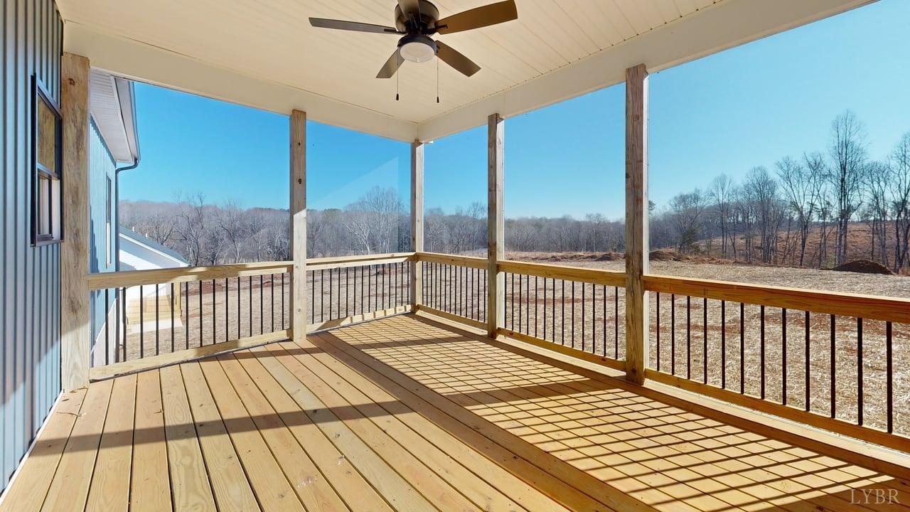 1868 Skinnell Mill Road Bedford, VA 24523 - Photo 15 of 24 a view of a balcony with wooden floor