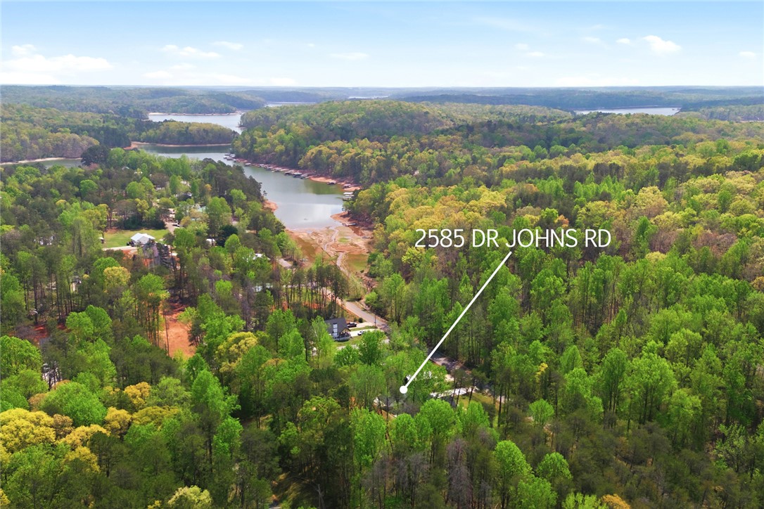 2585 Dr Johns Road Westminster, SC 29693 - Photo 39 of 40 This panoramic view captures the tranquil lakeside living nestled within abundant natural greenery.