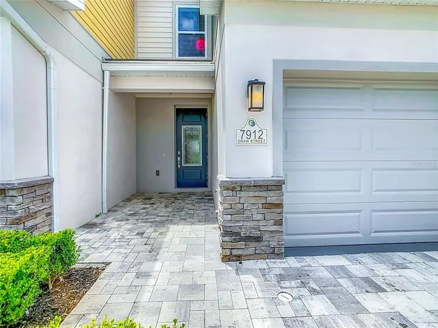 a view of front door of house