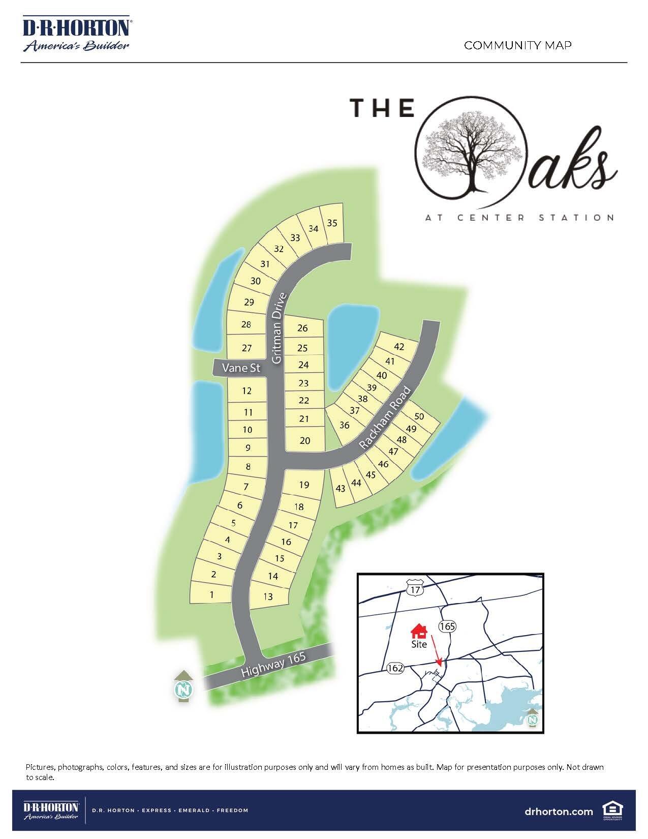 8030 Rackham Road Hollywood, SC 29449 - Photo 23 of 24 The Oaks - Map