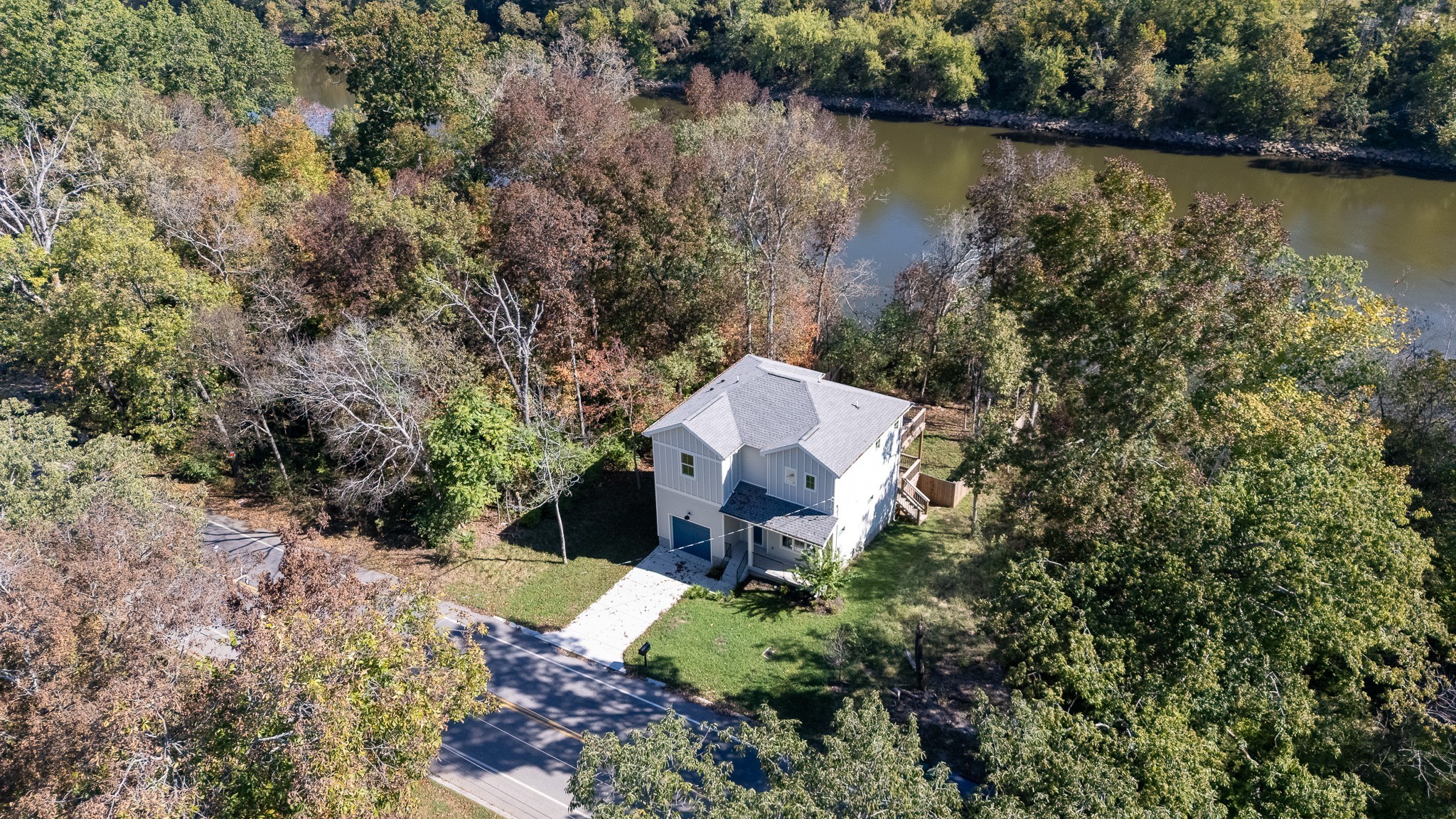 294 Rio Vista Drive Madison, TN 37115 - Photo 60 of 69 an aerial view of a house with a lake view