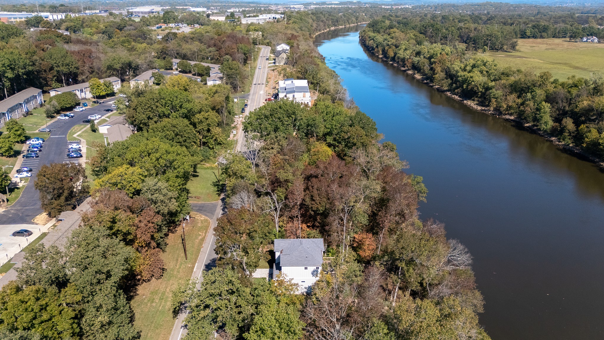 294 Rio Vista Drive Madison, TN 37115 - Photo 66 of 69 an aerial view of a house with a yard and lake view