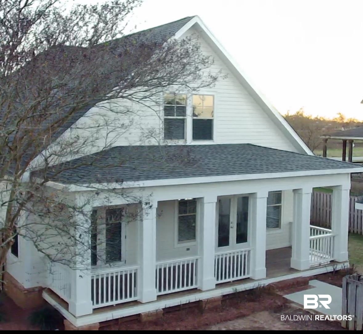 24561 Austin Road Daphne, AL 36526 - Photo 42 of 57 Rear view of house featuring covered porch