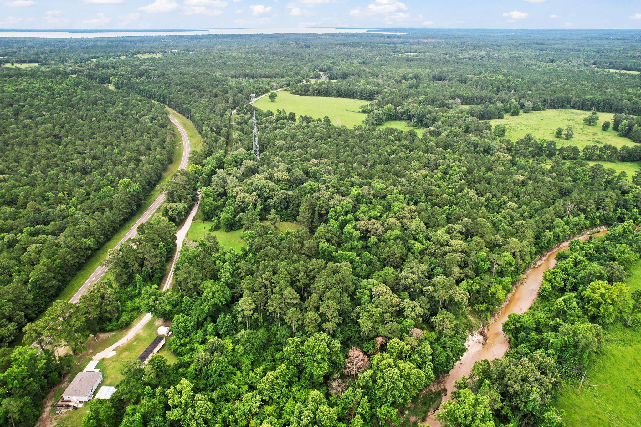 Tbd Ryan Ferry Road Point Blank, TX 77364 - Photo 31 of 34 a view of a city with lush green forest