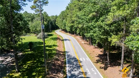 a view of a wooden bridge