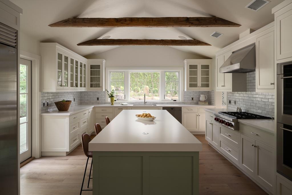 1221 Foothill Road Ojai, CA 93023 - Photo 12 of 42 a kitchen that has a sink and a stove in it