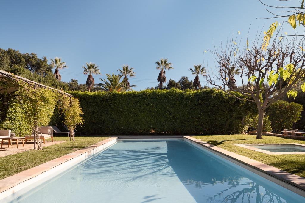 1221 Foothill Road Ojai, CA 93023 - Photo 35 of 42 a view of swimming pool with an outdoor seating