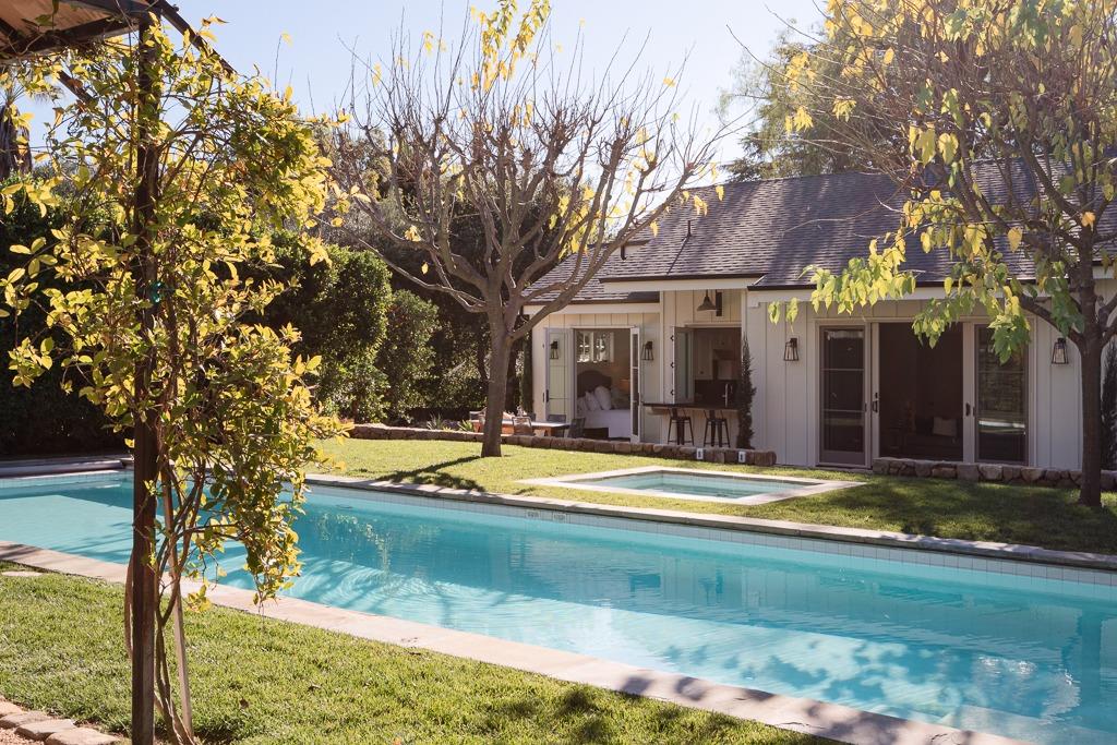 1221 Foothill Road Ojai, CA 93023 - Photo 36 of 42 a view of a house with swimming pool and sitting area