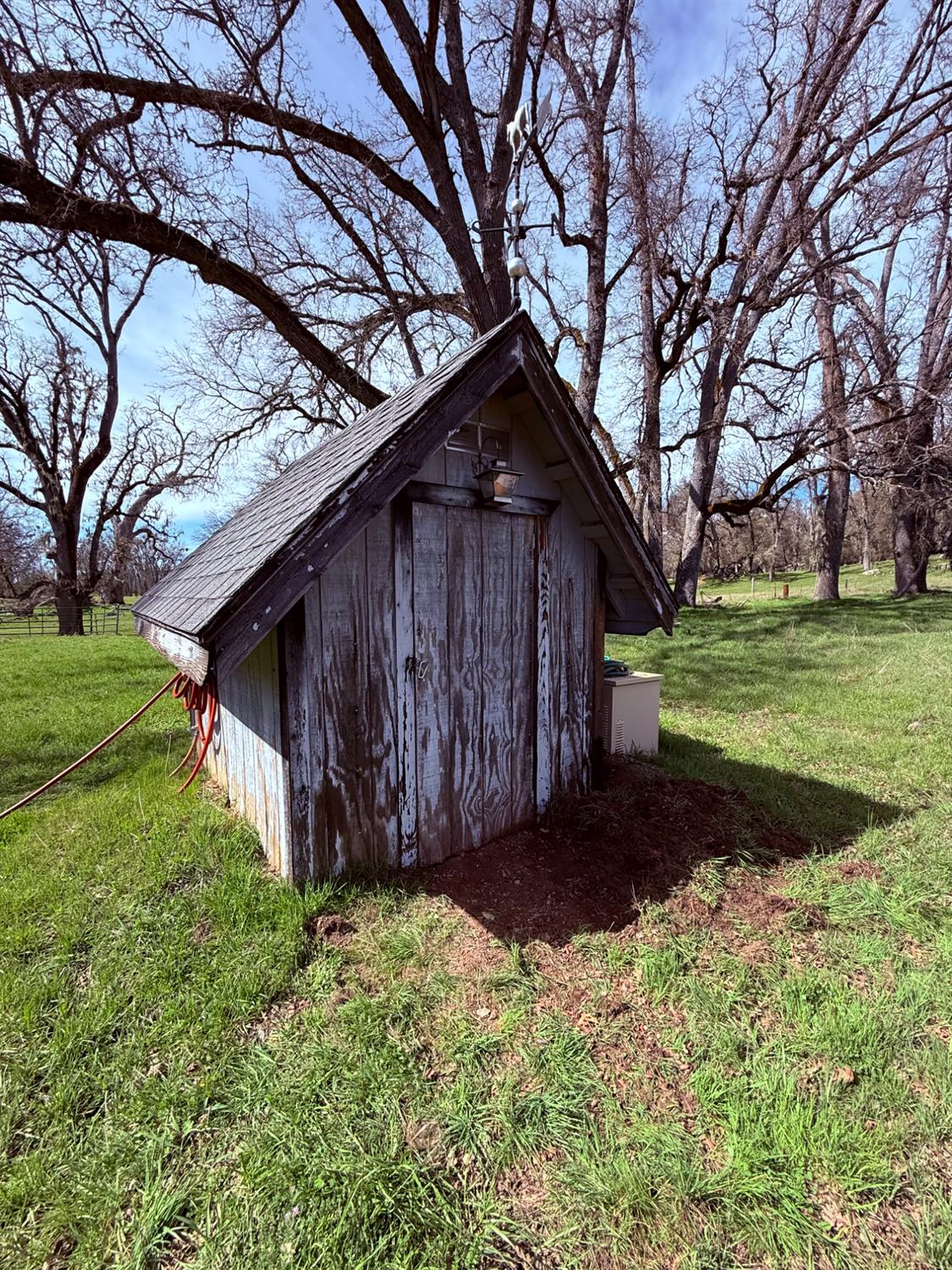 2901 Cedar Creek Road Somerset, CA 95684 - Photo 53 of 56 a view of a backyard with wooden fence and a large tree
