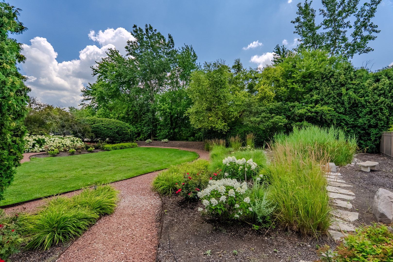 11617 Coach Drive Mokena, IL 60448 - Photo 9 of 38 a view of a garden with a fountain