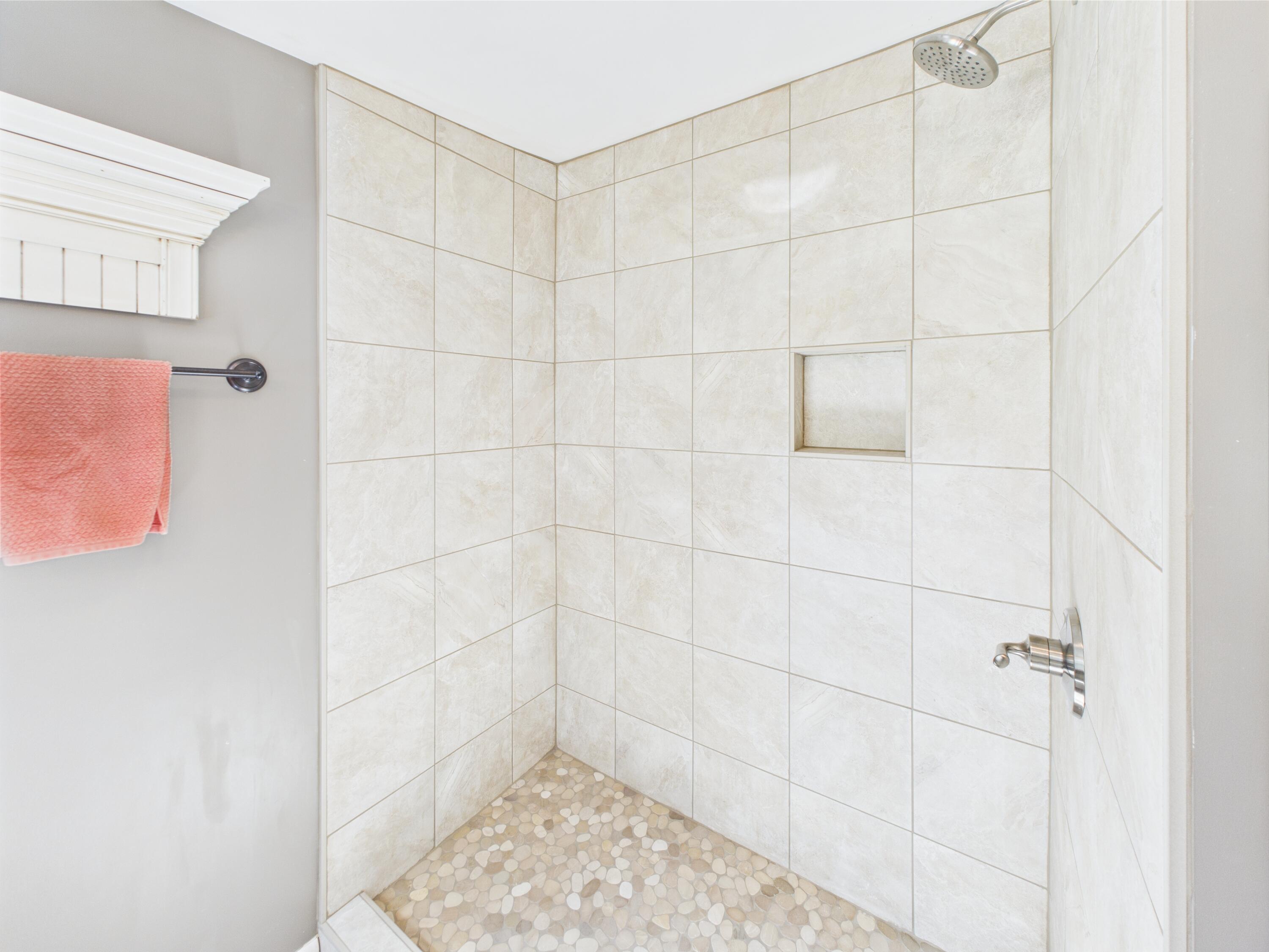 1107 South Shore Road Stockholm, ME 04783 - Photo 28 of 38 Newly tiled shower