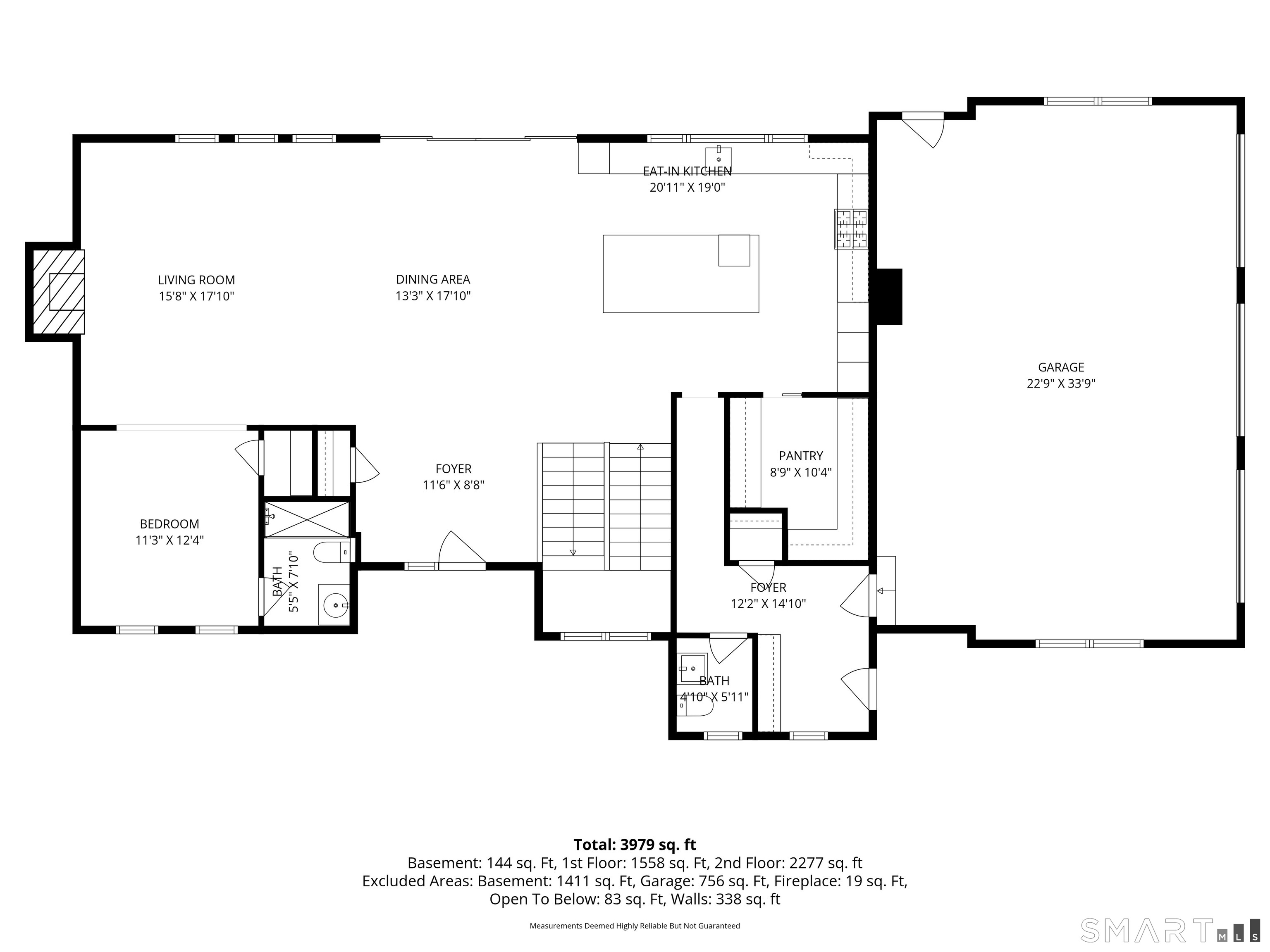 8 Holly Lane Newtown, CT 06482 - Photo 33 of 35 a picture of a floor plan