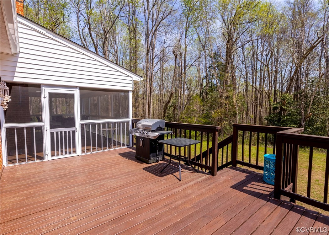 6373 Pine Slash Road Mechanicsville, VA 23116 - Photo 38 of 49 a view of a wooden deck