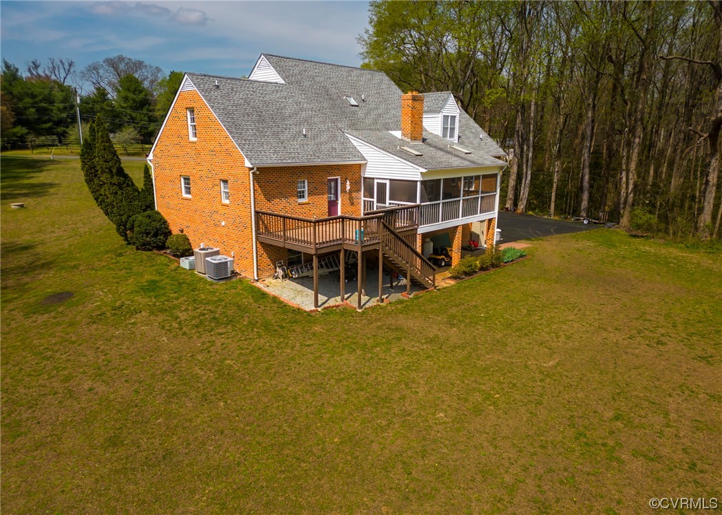 6373 Pine Slash Road Mechanicsville, VA 23116 - Photo 43 of 49 an aerial view of a house with a big yard