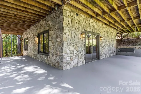 a view of a porch