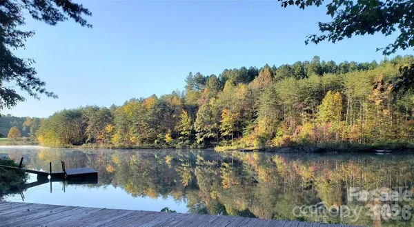 a view of lake with mountain