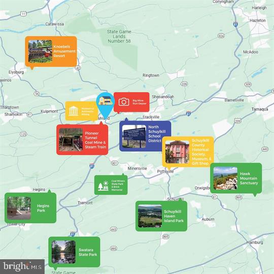 9 Country Club Road Ashland, PA 17921 - Photo 33 of 34 a picture of a room with furniture and a floor to ceiling window