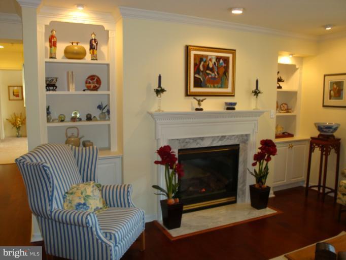 12021 Tralee Road, Unit 201 Lutherville-Timonium, MD 21093 - Photo 25 of 30 a living room with furniture and a fireplace