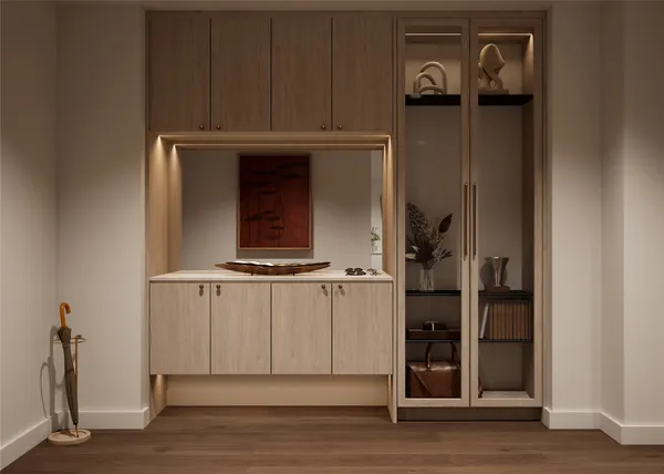 a view of walk in closet