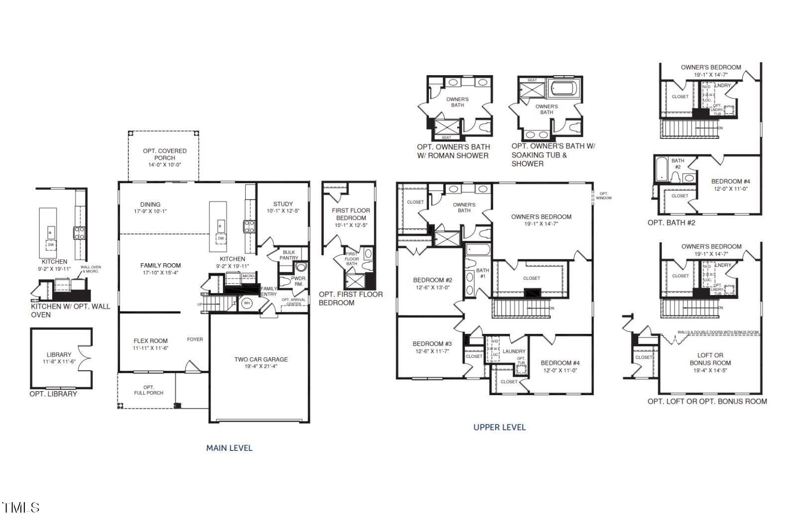 2705 Heather Hall Lane Raleigh, NC 27604 - Photo 33 of 33 02b Hudson Floorplan