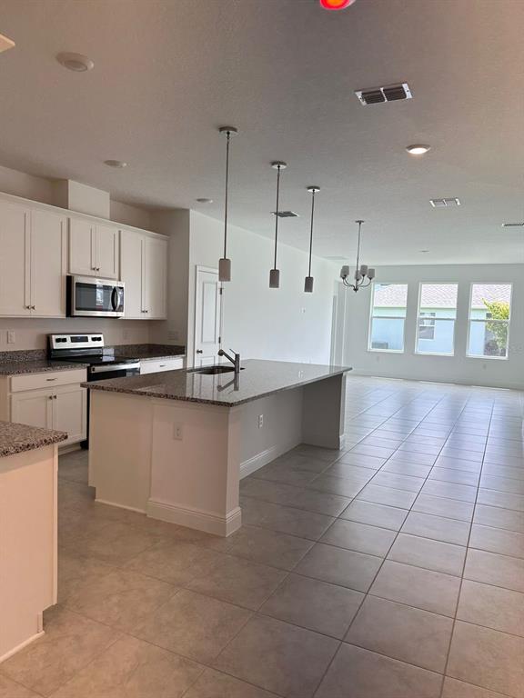 19044 Blueleaf Street Orlando, FL 32827 - Photo 8 of 42 a kitchen with stainless steel appliances granite countertop a sink and a stove