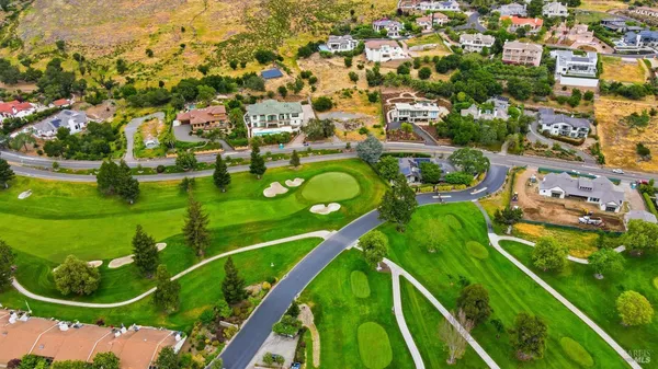 an aerial view of a football ground