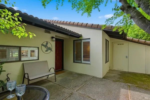 a front view of a house