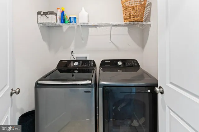 a close view of utility room