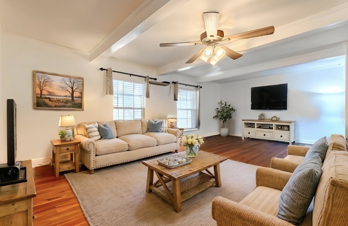 404 Highway 57 Ramer, TN 38367 - Photo 25 of 87 a living room with furniture and a flat screen tv