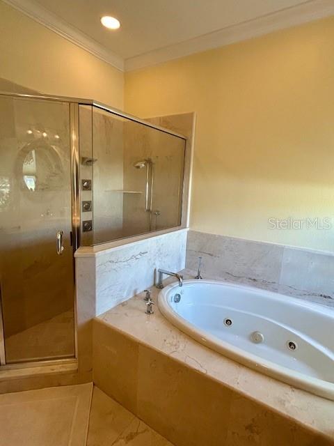 17127 Brown Road Odessa, FL 33556 - Photo 47 of 58 a bathroom with a tub and a shower